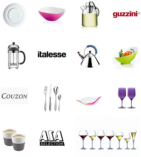 Univers art de la table - Guzzini, Couzon, Asa, Italesse, Medart de Noblat, Kozol, Chef & Sommelier, Eva Solo, Bodum